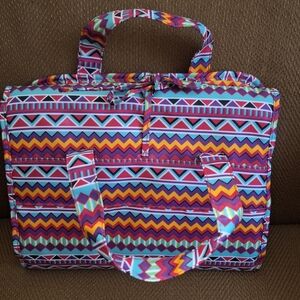 Modella NWT Colorful Geometric Patterned Women's Cosmetic Travel Bag
